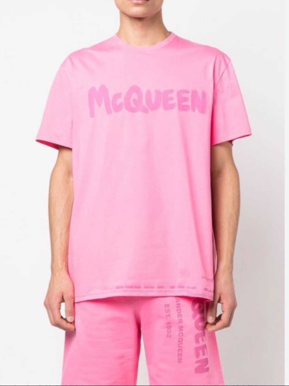 Alexander McQueen Blush Logo Crew Tee